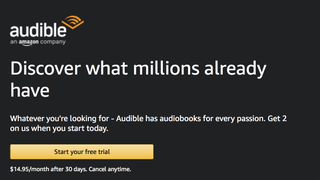 Sign Up For a Free Audible Trial, Get Two Audiobooks To Keep<em></em>